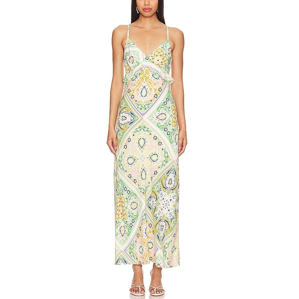 Sanctuary Chic Scarf Paisley Spring Favorite Slip Dress Size XS